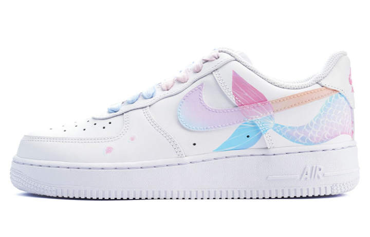Nike Nike Air Force 1 Low top Skateboard Shoes Women's White Pink Purple