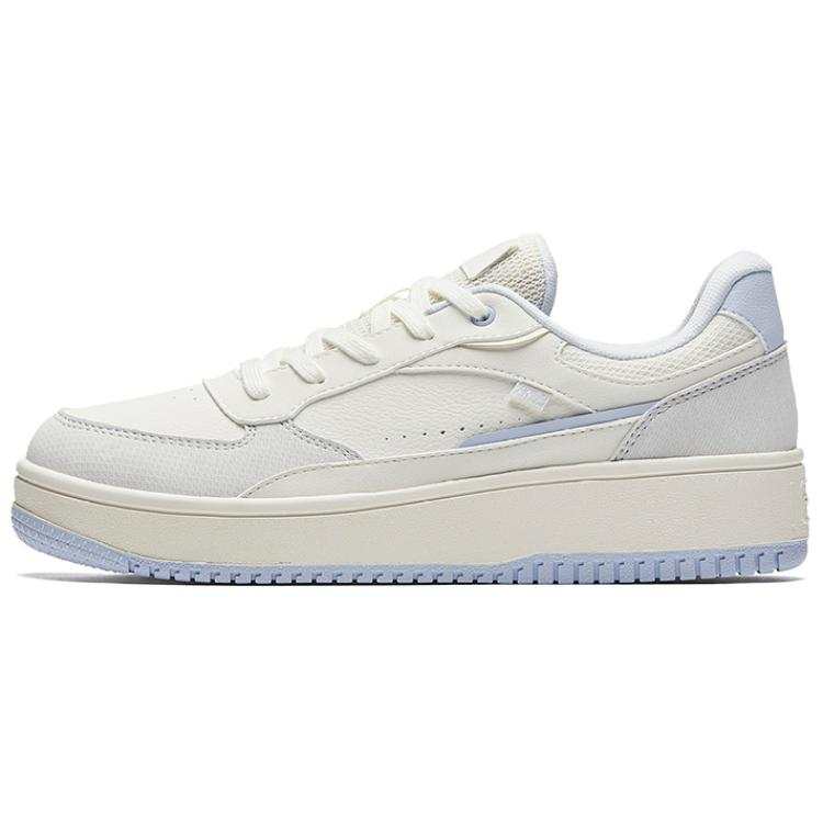 Anta Comfortable And Trendy Slip Resistant Abrasion Resistant Low top Skateboard Shoes Women's White Gray Blue