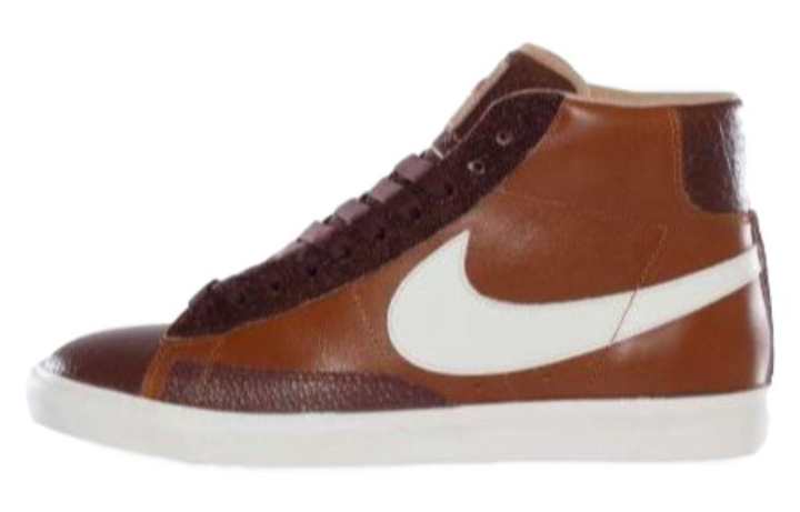 Nike Nike Blazer Abrasion Resistant Breathable High top Skateboard Shoes Unisex Tan