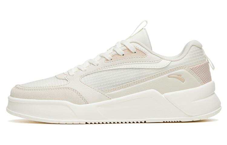 Anta Rubber Bullet Slip Resistant Abrasion Resistant Low top Skateboard Shoes Women's White Gray Pink