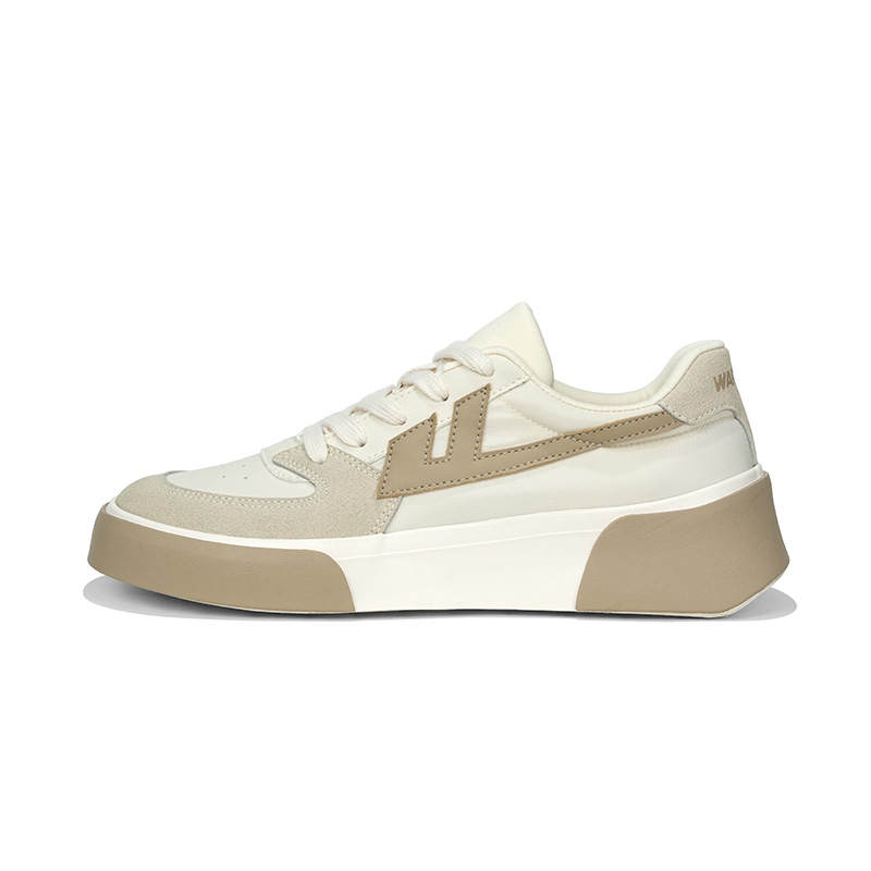 WARRIOR WARRIOR Low top Skateboard Shoes Unisex Beige Khaki
