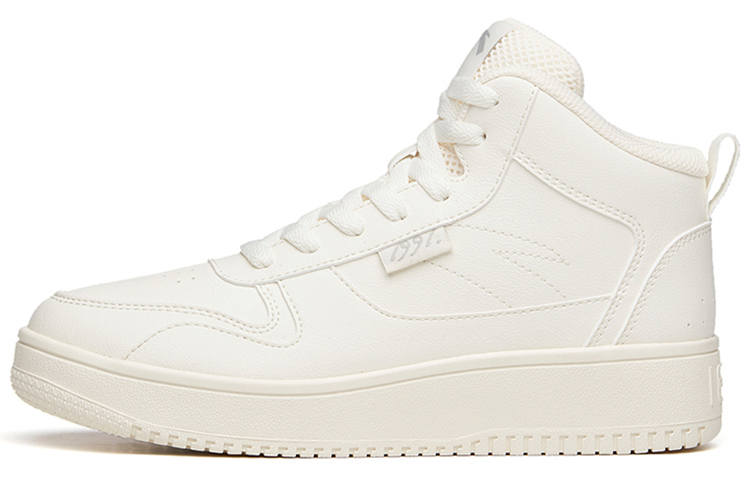 Anta Life Collection Synthetic Leather Thermal Slip Resistant And Abrasion Resistant High top Skateboard Shoes Women's
