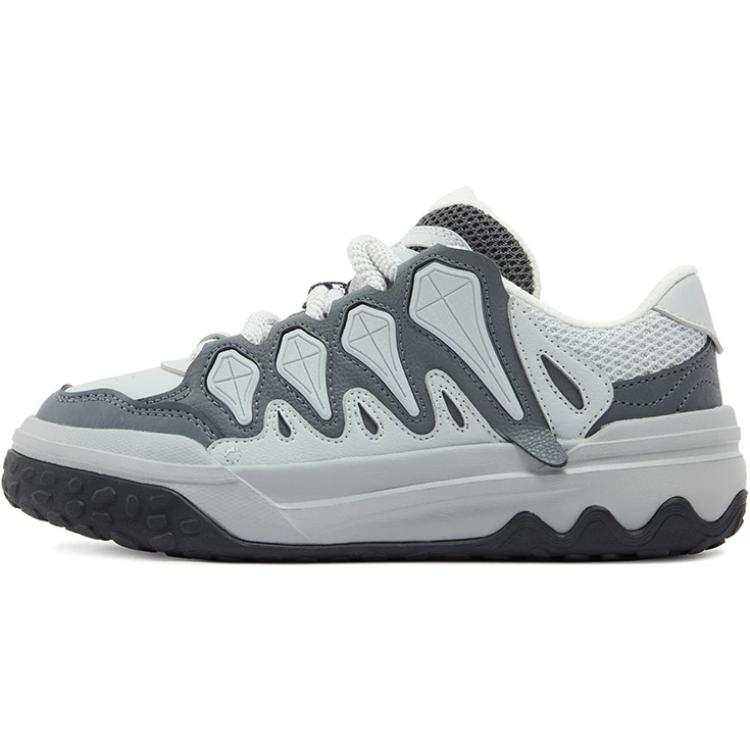 361° Slip Resistant Cushioning Low top Skateboard Shoes Women's Gray