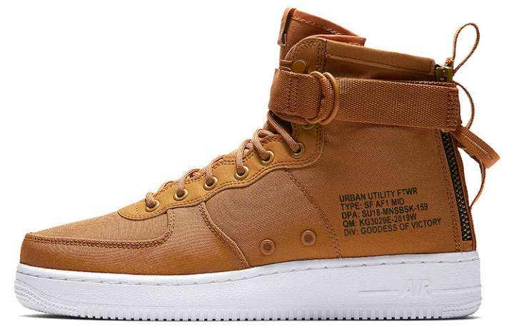 Nike Nike Sf Air Force 1 Mid Desert Ochre
