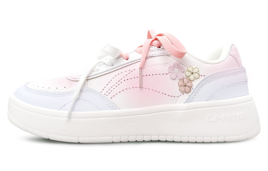 Li-Ning LiNing Su Xiaorui Weaving Dreams Slip Resistant, Abrasion Resistant, Breathable Low Top Skateboard Shoes Women's Pink