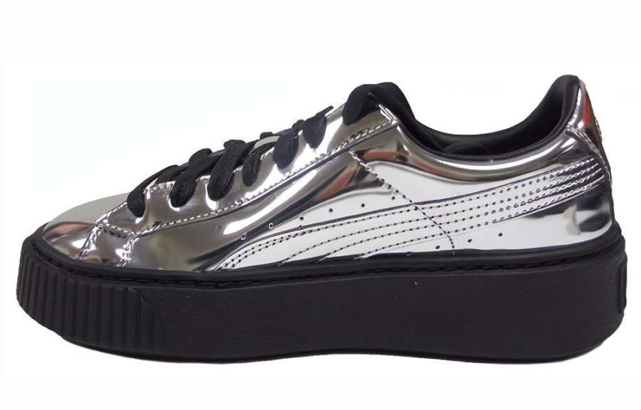 PUMA PUMA Platform Metallic Gs Silver Women's