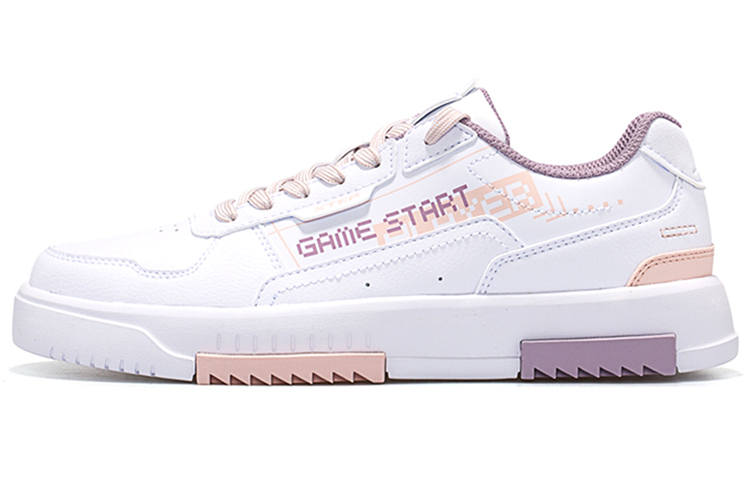 XTEP Fashion Trend Low top Skateboard Shoes Women's White Pink