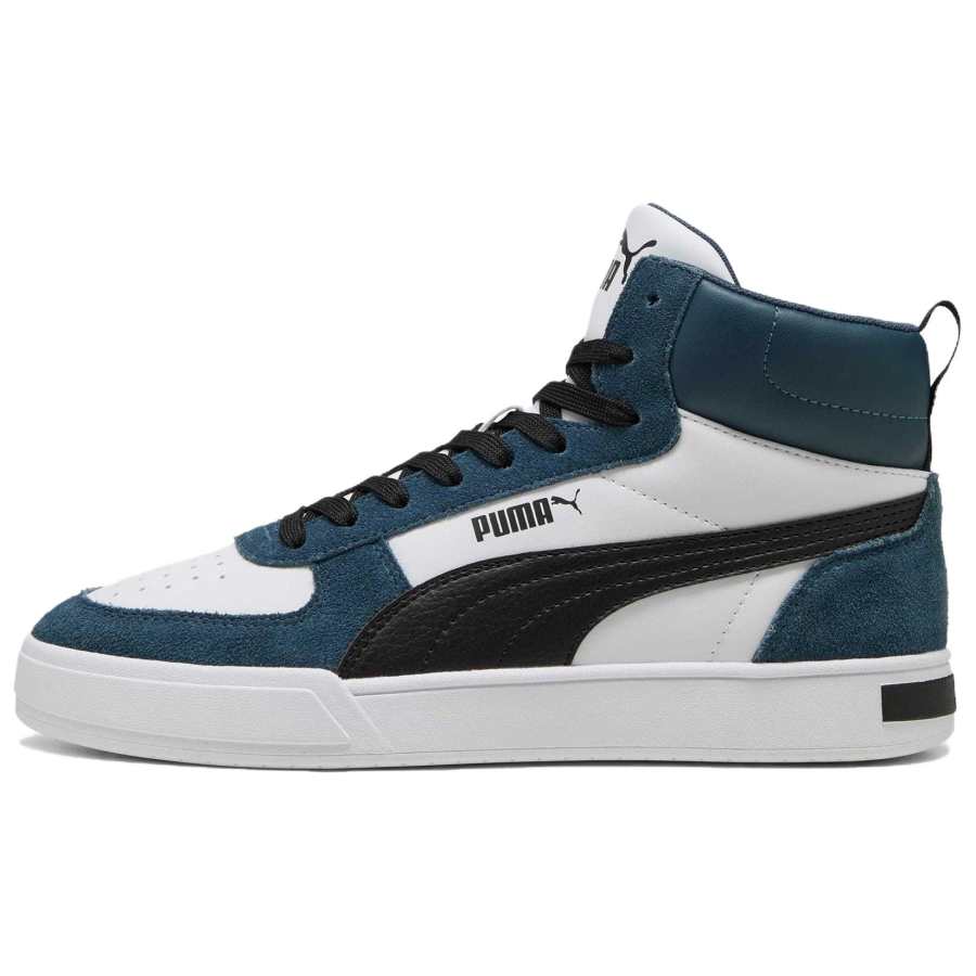 PUMA Caven Mid SD Abrasion Resistant Mid top Skateboard Shoes Unisex White Blue