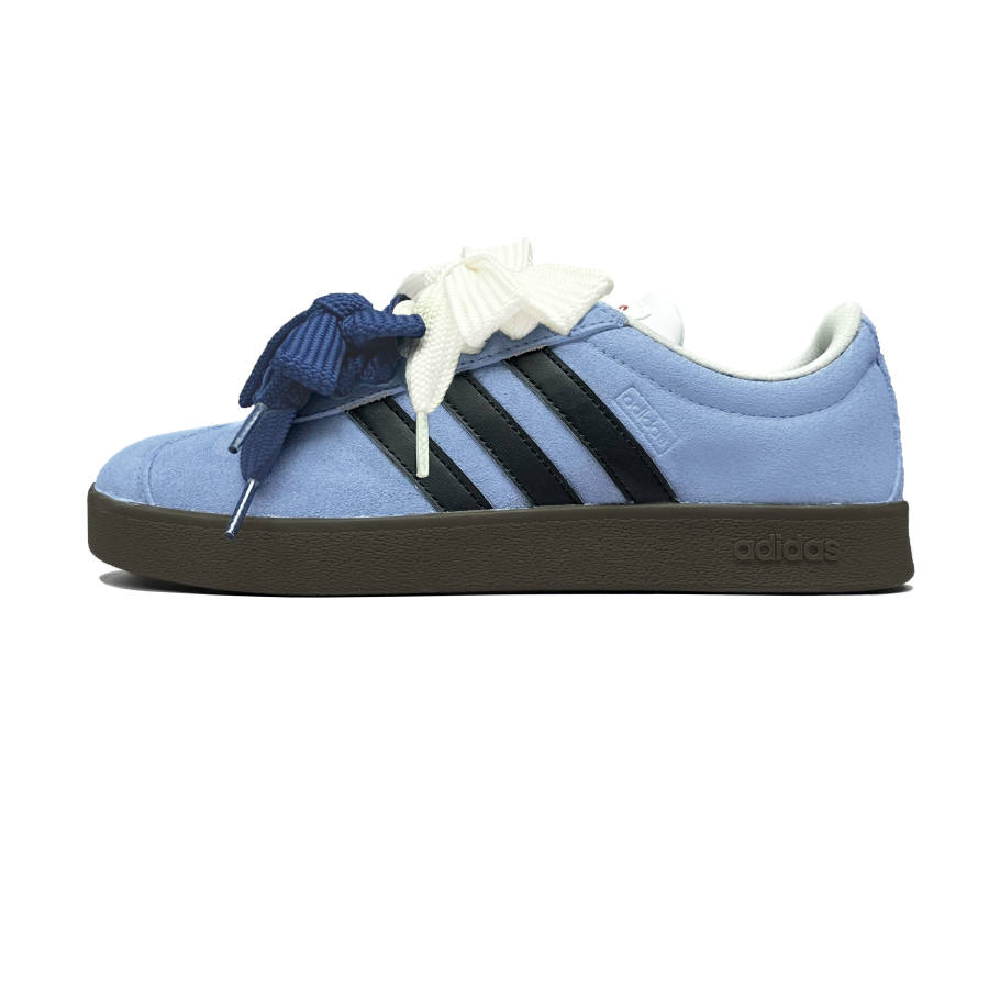 Adidas Adidas Vl Court Classic Thermal Abrasion Resistant Low top Skateboard Shoes Unisex Black Blue