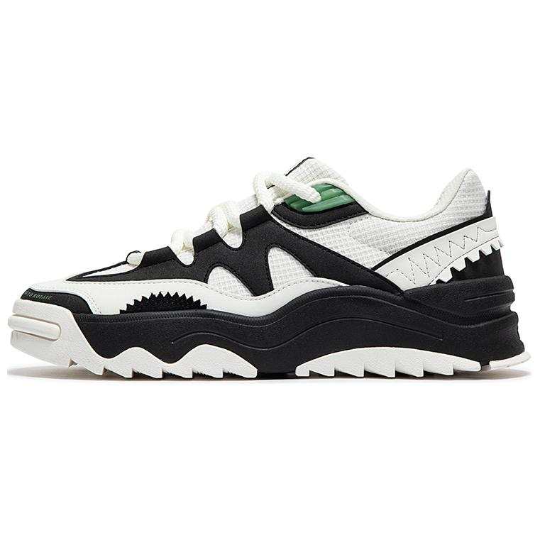 361° Comfortable And Breathable Slip Resistant Abrasion Resistant Low top Skateboard Shoes Men's Black White
