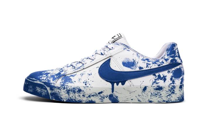Nike Nike Court Royale Non slip Lightweight Low top Skateboard Shoes Unisex Blue White