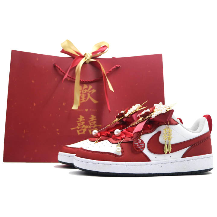 Nike Nike Court Borough Wedding Joy Low top Skateboard Shoes Women's Burgundy
