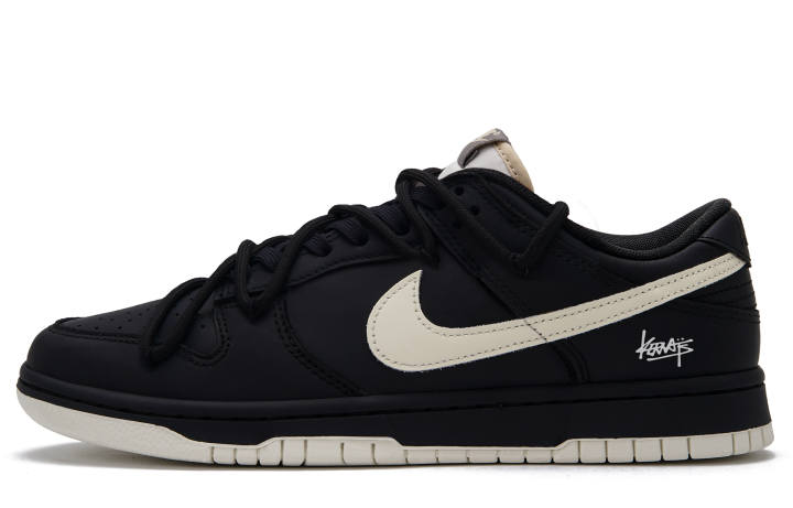 Nike Nike Dunk Black Forest 3.0 Low top Skateboard Shoes Unisex Black Beige White