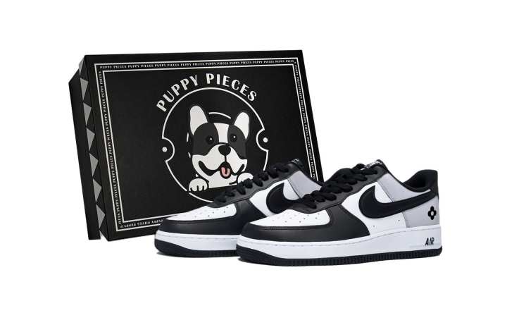 Nike Nike Air Force 1 Iris Smoke Gray, Special Shoe Box Slip Resistant Low top Skateboard Shoes Men's White Dark Gray