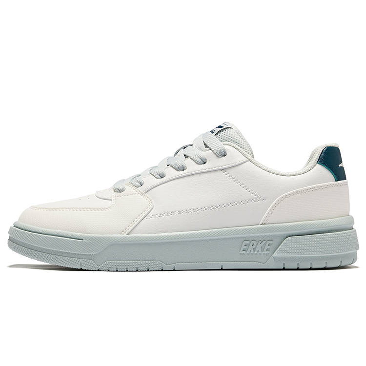 Erke Days And Slip Resistant Abrasion Resistant Low top Skateboard Shoes Men's Microcrystal White Numbers Blue