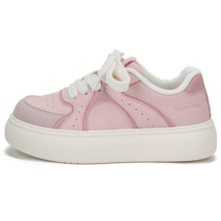 Binya Pu Abrasion Resistant Lightweight Wear resistant And Lightweight Low top Skateboard Shoes Women's Pink