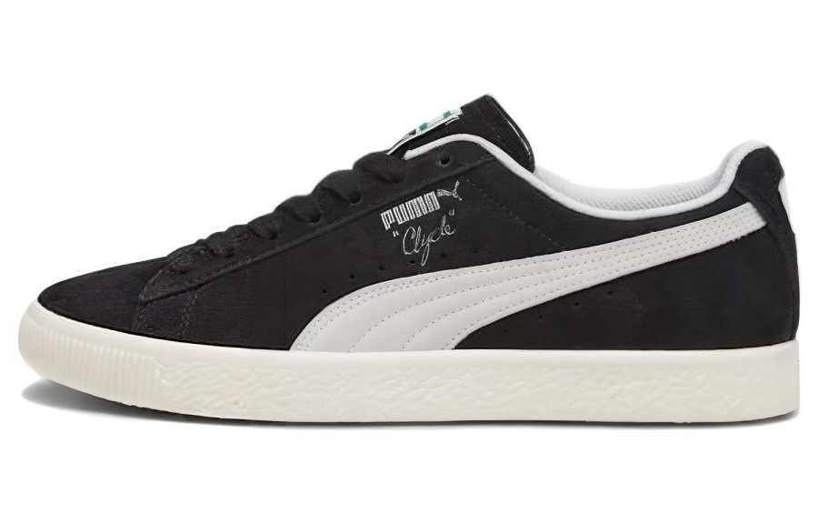 PUMA Clyde Hairy Suede PUMA Black Frosted Ivory