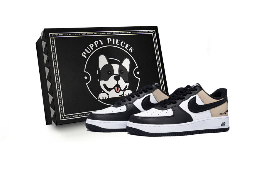 Nike Nike Air Force 1 Chunyao Latte, Special Shoe Box Slip Resistant Low top Skateboard Shoes Men's White Brown