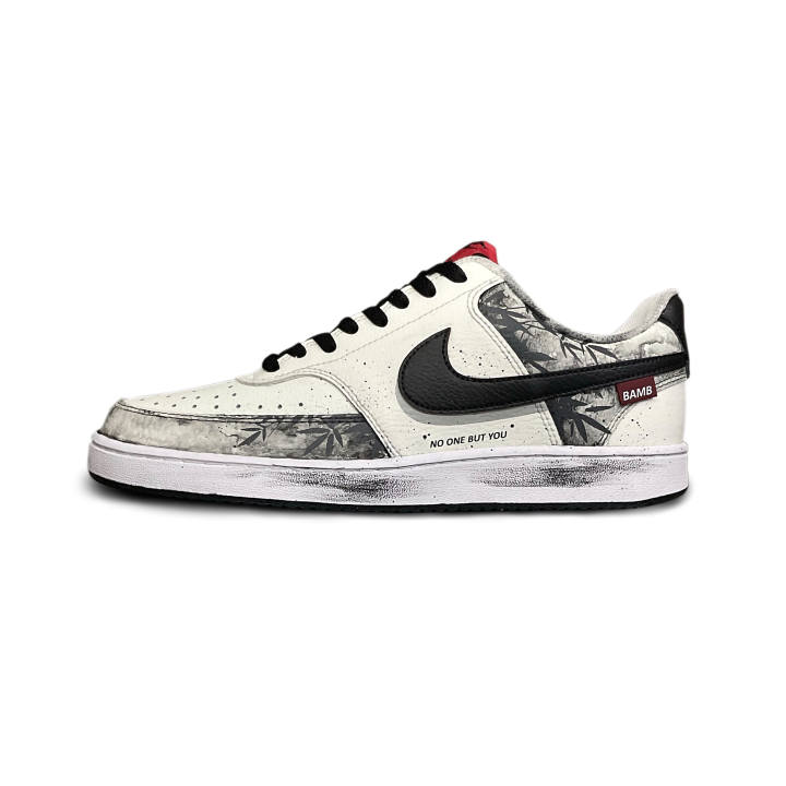Nike Nike Court Vision 1 Mist Shadow Bamboo Mood Cushioning Low top Skateboard Shoes Men's Black Gray