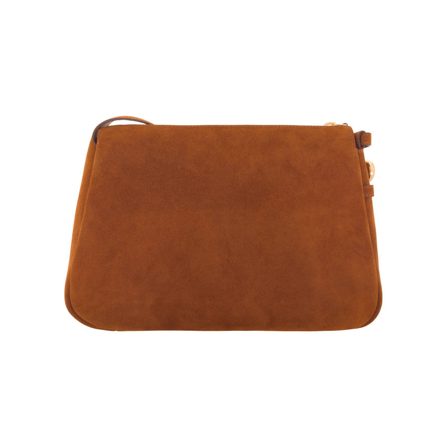 TORY BURCH TORY BURCH Romy Suede Shoulder Bag Medium Women's Camera