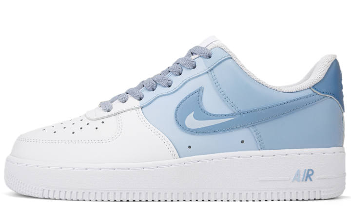 Nike Nike Air Force 1 Slip Resistant, Impact Resistant, Abrasion Resistant Low top Skateboard Shoes Men's Blue White