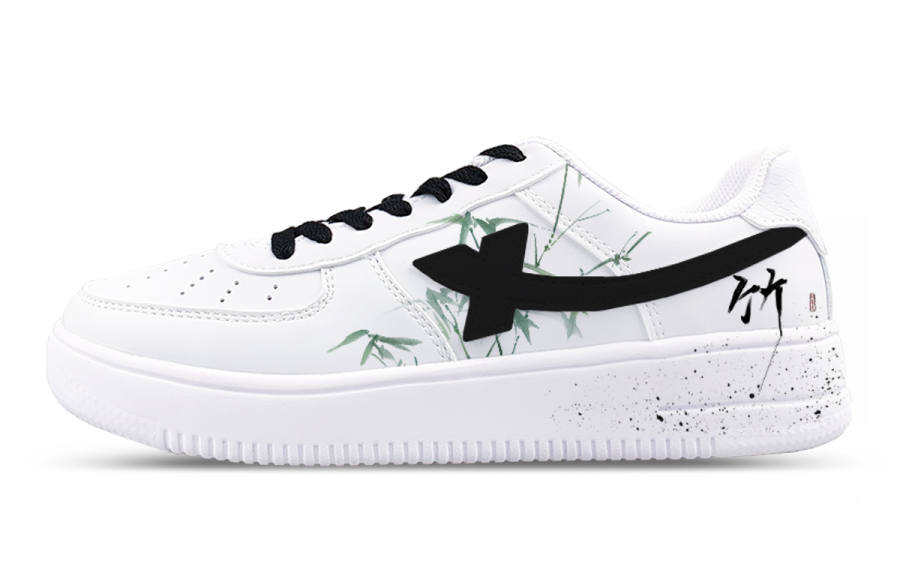 XTEP Air Force 1 Slip Resistant And Breathable Low top Skateboard Shoes Women's White