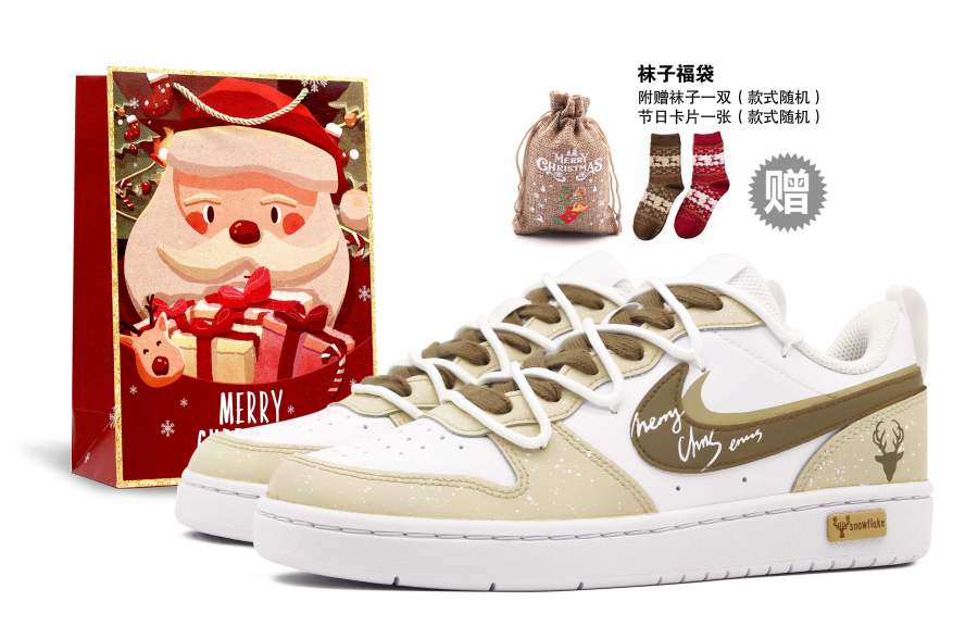 Nike Nike Court Borough Crow Manufacturing Slip Resistant Cushioning Abrasion Resistant Low top Skateboard Shoes GS