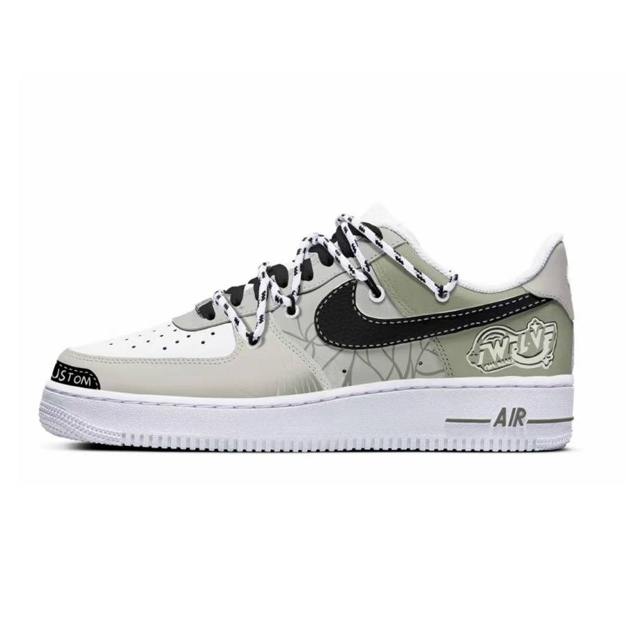 Nike Nike Air Force 1 Freedom Panda, Thorn Green Slip Resistant Abrasion Resistant Low top Skateboard Shoes Unisex
