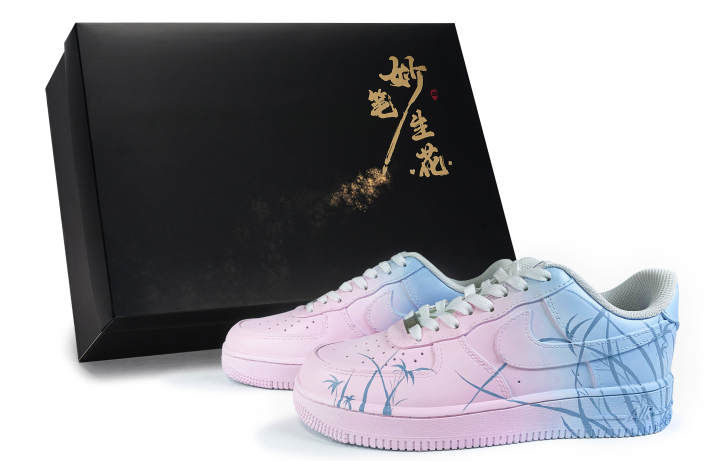 Nike Nike Air Force 1 Skateboard Shoes Unisex Low Top Pink/Blue