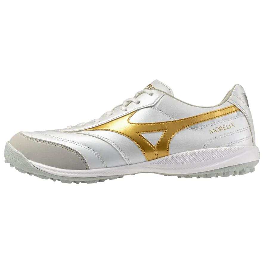Mizuno MORELIA SALA Soccer Shoes Unisex White Gold