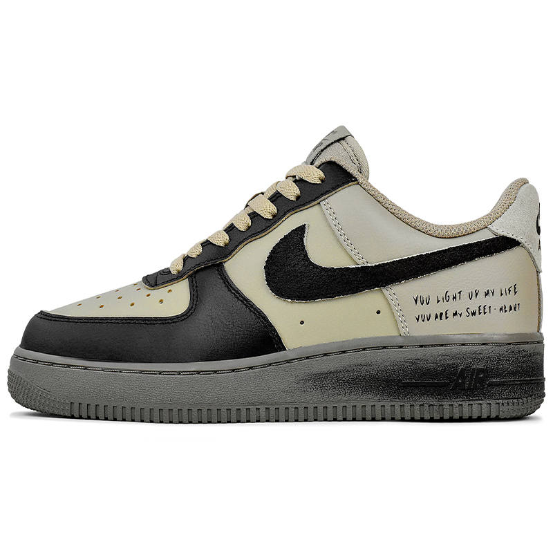 Nike Nike Air Force 1 Abrasion Resistant Abrasion Resistant Low top Skateboard Shoes Unisex Brown
