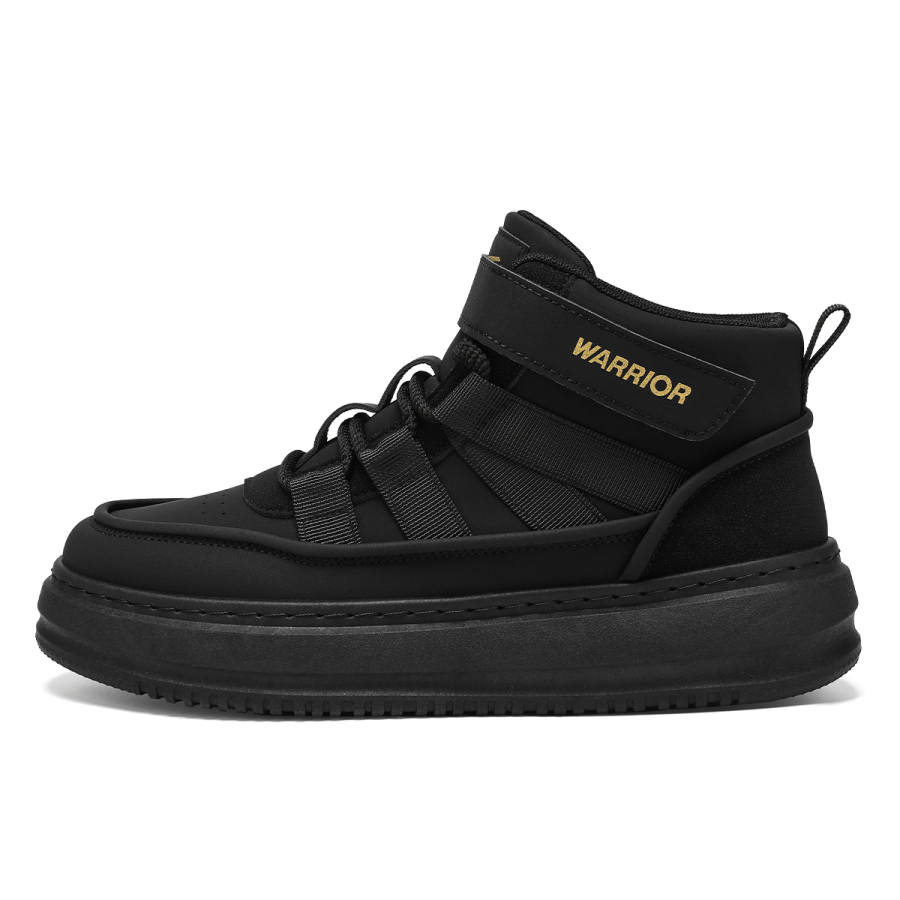 WARRIOR Skateboard Shoes Men's Mid Top Wheat Yellow/Gray/Black
