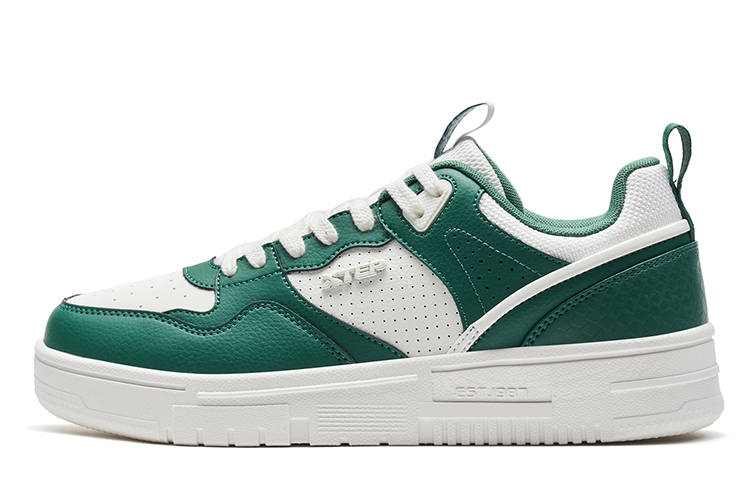 XTEP XTEP Clover Skateboard Shoes Men's Low Top Deep Emerald Green/Sail White