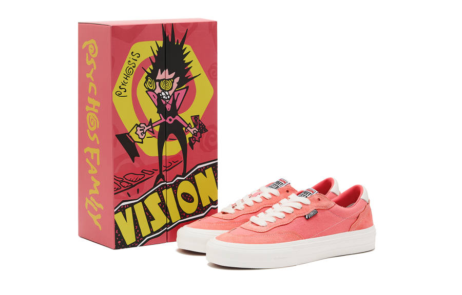 Vision Street Wear Flat Top Slip Resistant Low top Skateboard Shoes Unisex Pink
