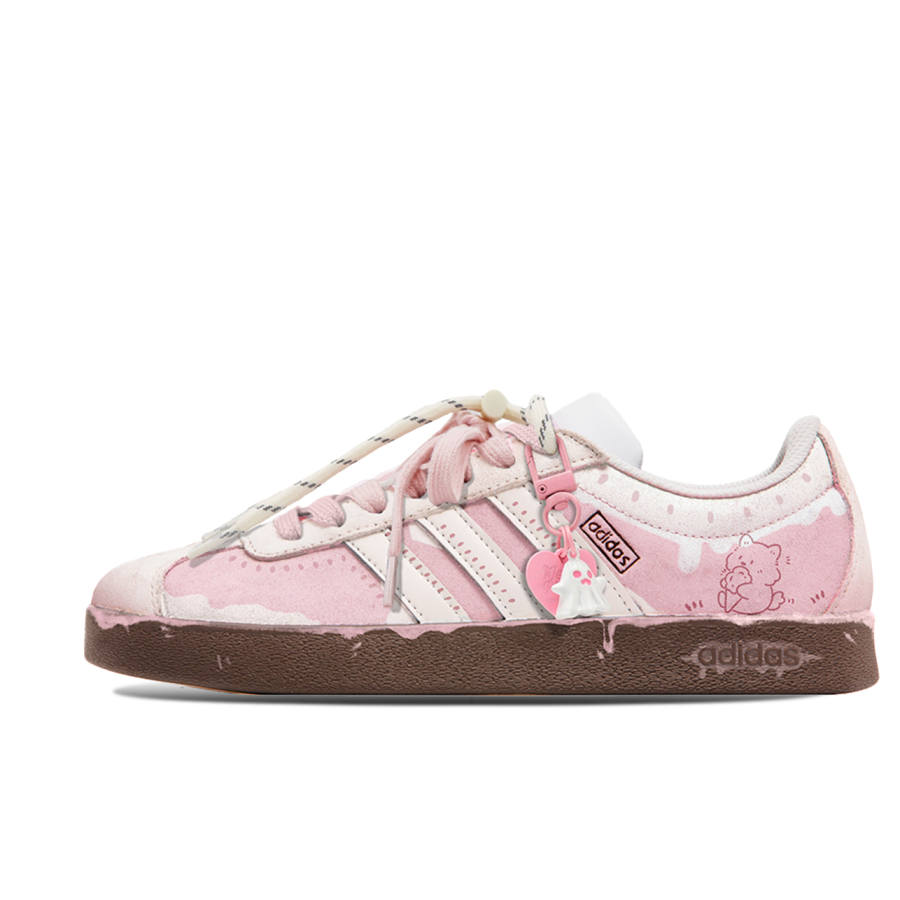 Adidas Neo VL Court 2.0 ADCDAVINCI Ice Cream Cat Slip Resistant Abrasion Resistant Slip Resistant Abrasion Resistant