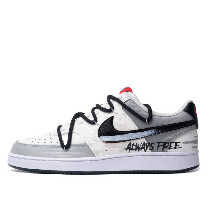 Nike Nike Court Vision 1 Freedom Without Limits Wear resistant And Lightweight Low top Skateboard Shoes Men's Ecru Gray