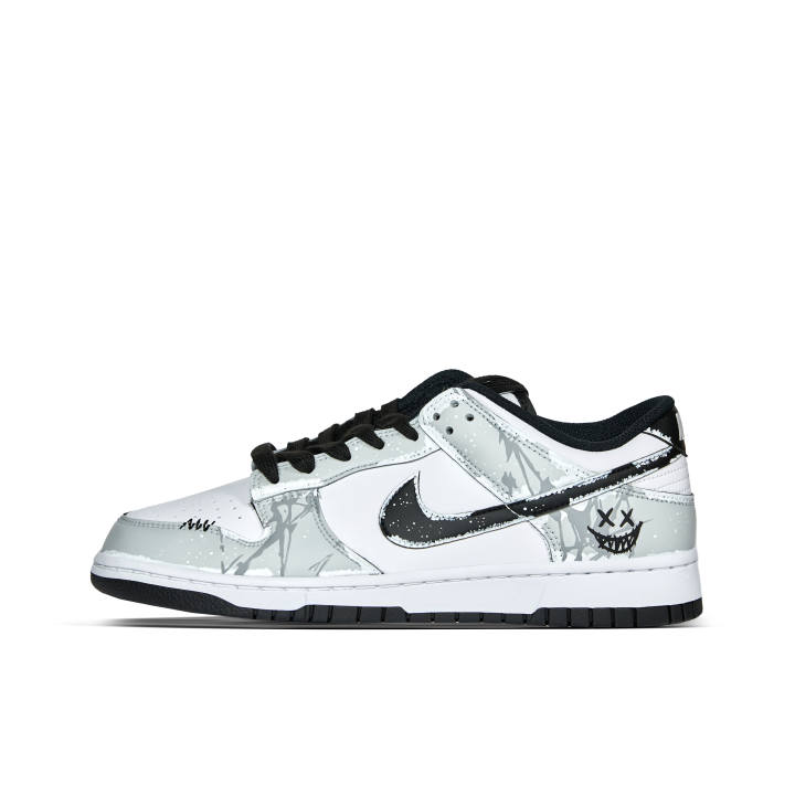 Nike Nike Dunk Low top Skateboard Shoes Unisex Silver Gray