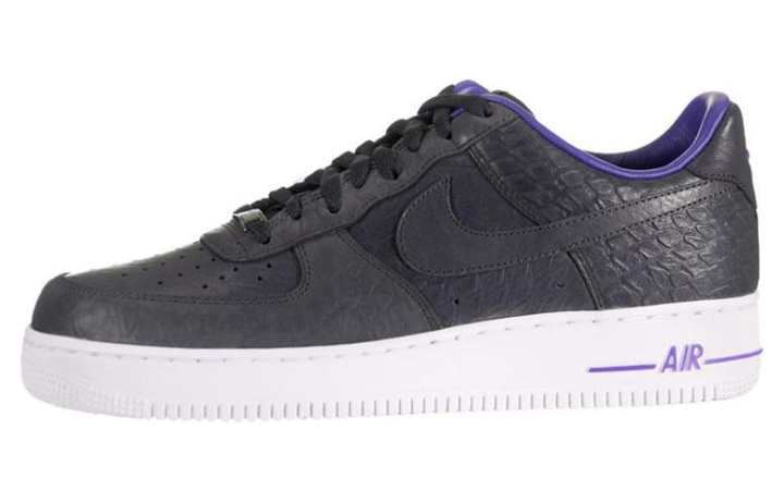 Nike Nike Air Force 1 Comfortable Slip Resistant Low top Skateboard Shoes Men's Black