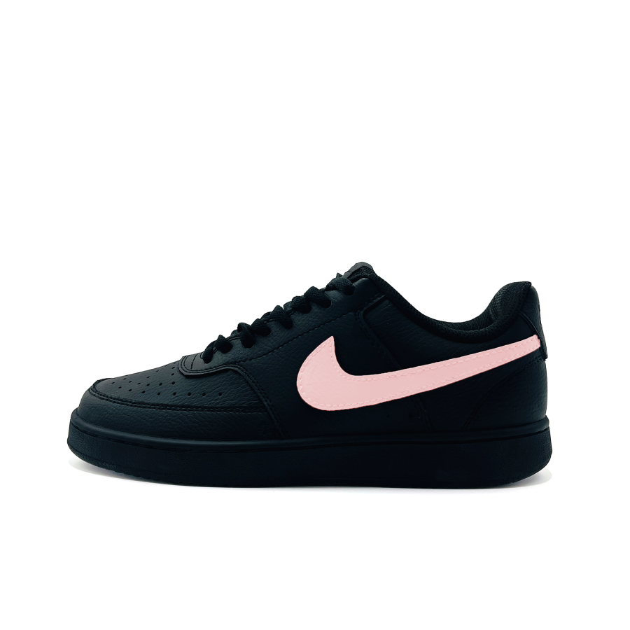 Nike Nike Court Vision Slip Resistant Abrasion Resistant Low top Skateboard Shoes Unisex Pink Black