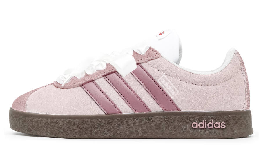 Adidas Adidas VL COURT 2.0 Crow Manufacturing, Berry Cheese Slip Resistant Abrasion Resistant Low top Skateboard Shoes Unisex