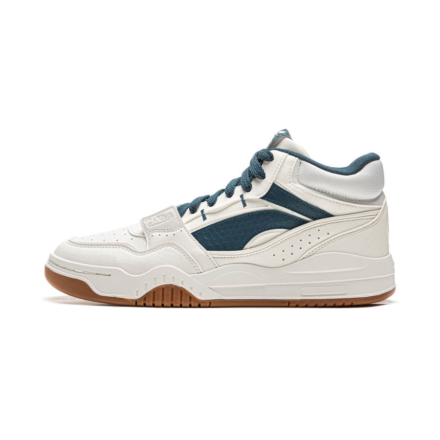 Li-Ning Li Ning Moon White HI Cushioning Mid top Skateboard Shoes Men's White Green