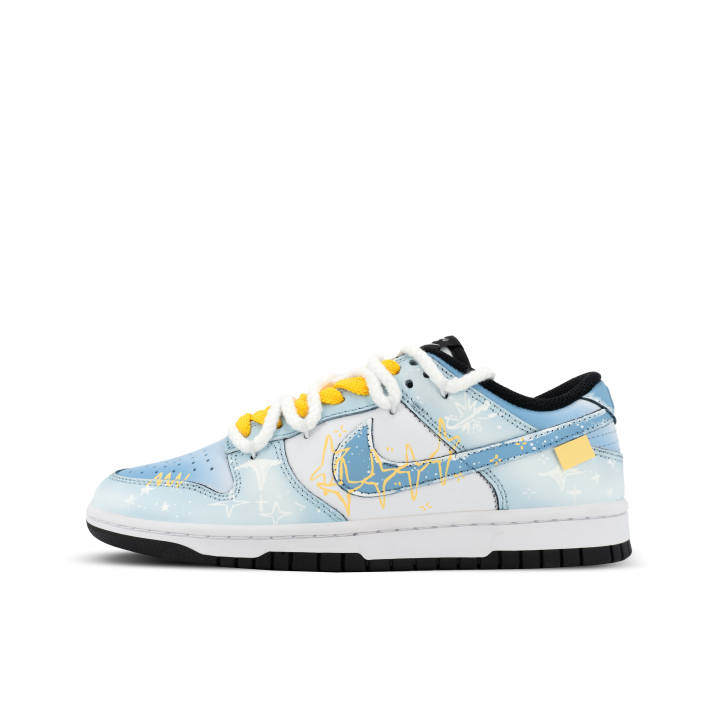 Nike Nike Dunk Orangutan Mischief XJDD Arctic Starlight Leather Low top Skateboard Shoes Unisex White Blue