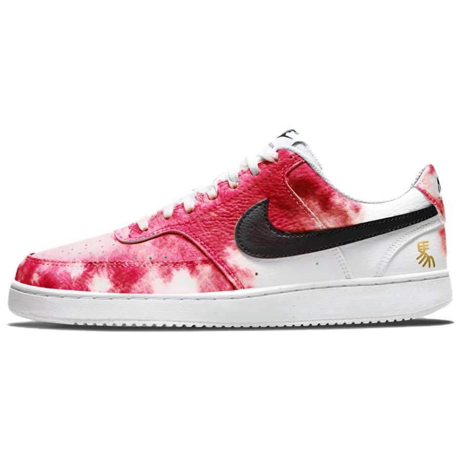 Nike Nike Court Vision 1 Pigeon Blood Red Cushioning, Wear Resistant Low top Skateboard Shoes Men's Red White