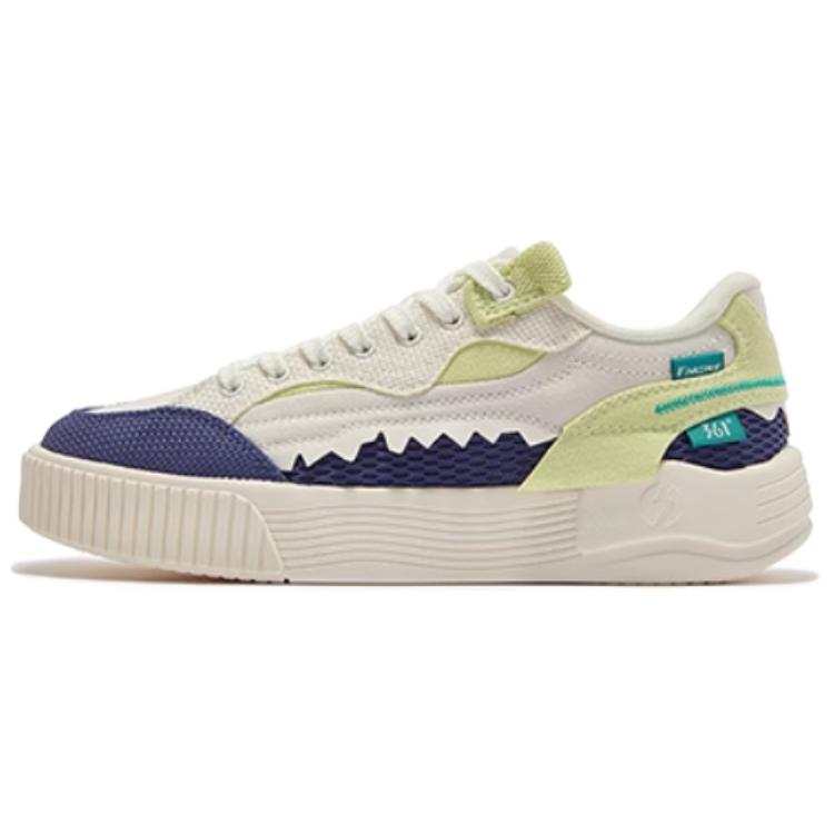 361° Non slip Lightweight Low top Skateboard Shoes Women's White