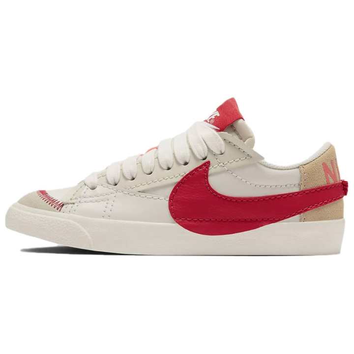 Nike Nike Blazer Slip Resistant Abrasion Resistant Low top Skateboard Shoes Women's White Red