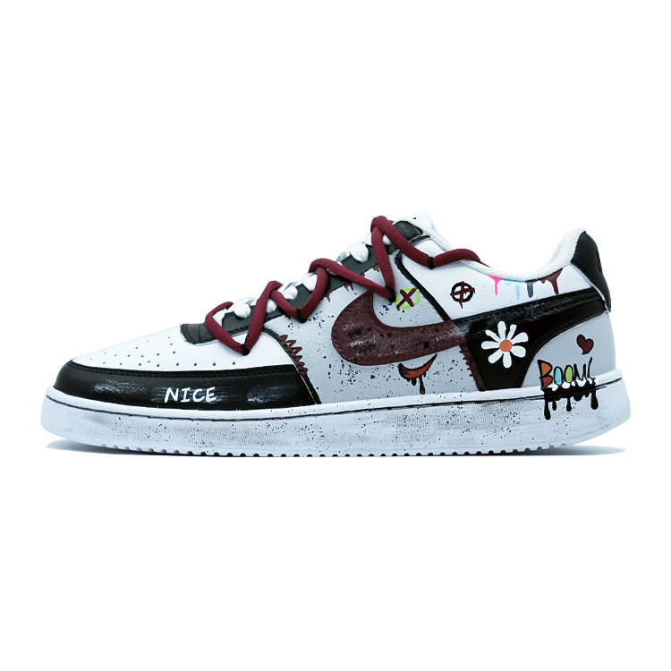 Nike Nike Court Vision 1 LOW Next Nature Low top Skateboard Shoes Men's Blue Black