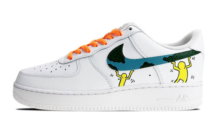 Nike Nike Air Force 1 Low Air Force 1 Low top Skateboard Shoes GS White Blue