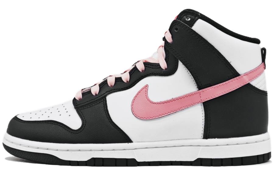 Nike Nike Dunk Cool Black Berry Cow Leather Abrasion Resistant High top Skateboard Shoes Women's Black Pink