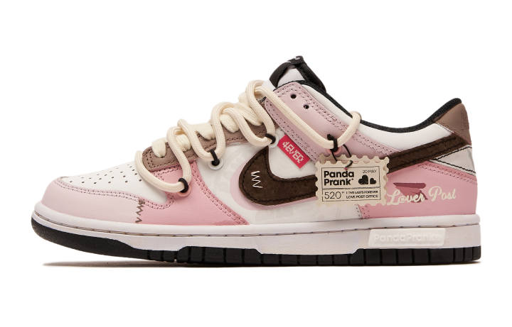Nike Nike Dunk Slip Resistant Abrasion Resistant Low top Skateboard Shoes Unisex Pink Black