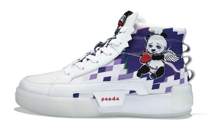 IDX PEAK X IDX Taichi Collection Skateboard Shoes Women's High Top White/Purple